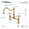 Kingston Brass KS1172AX Heritage Bridge Kitchen Faucet, Polished Brass KS1172AX - alternate 2